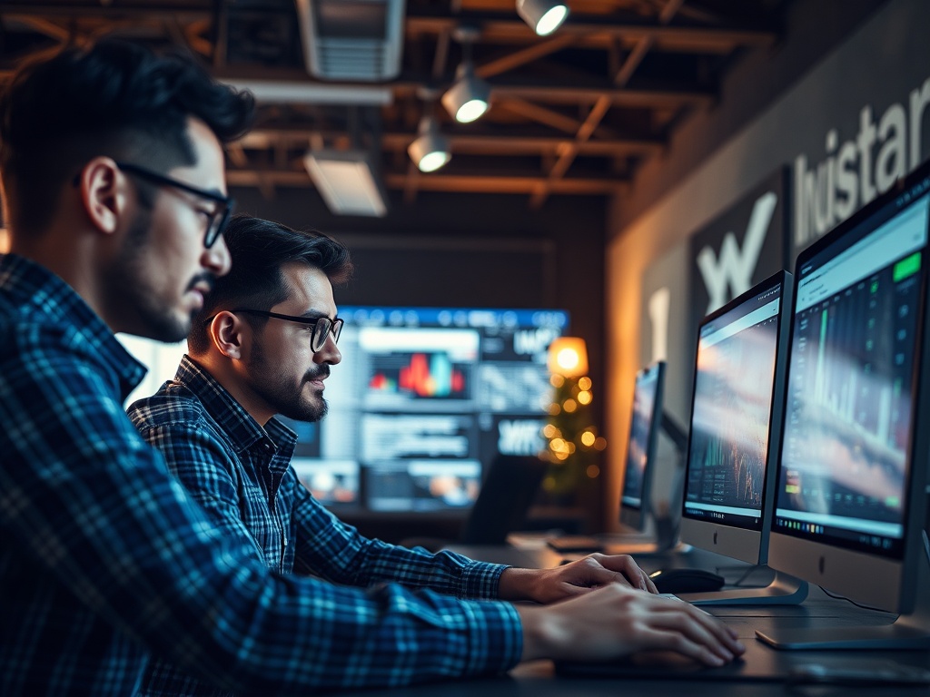 Equipo trabajando en soluciones digitales